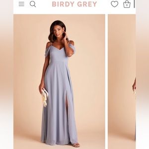 Birdy Grey Devin Convertible Dress in Chiffon Dusty Blue